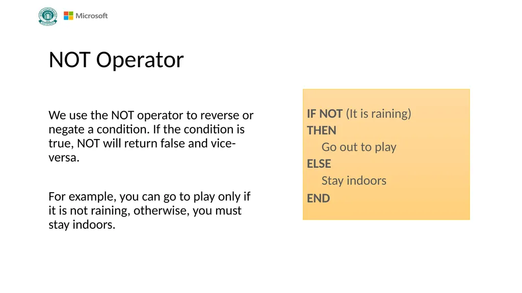 Introduction to Coding Grade VI Version 1.0 - slide 33 of 46