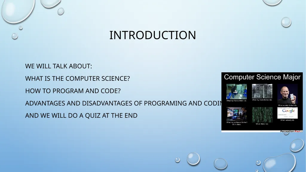 Computer Science: Programming and Coding By: Karam - slide 2 of 10
