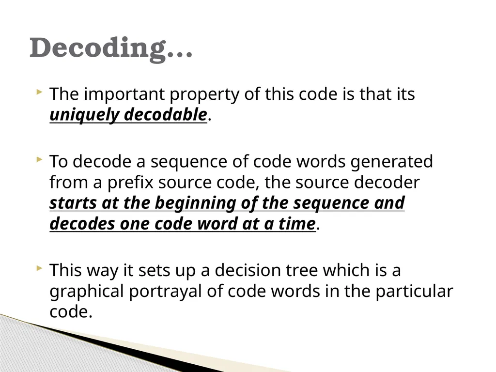 Information Theory & Coding… Module 6 What is - slide 29 of 52