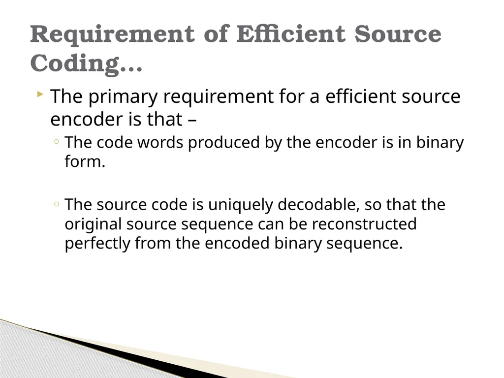 Information Theory & Coding… Module 6 What is - slide 22 of 52