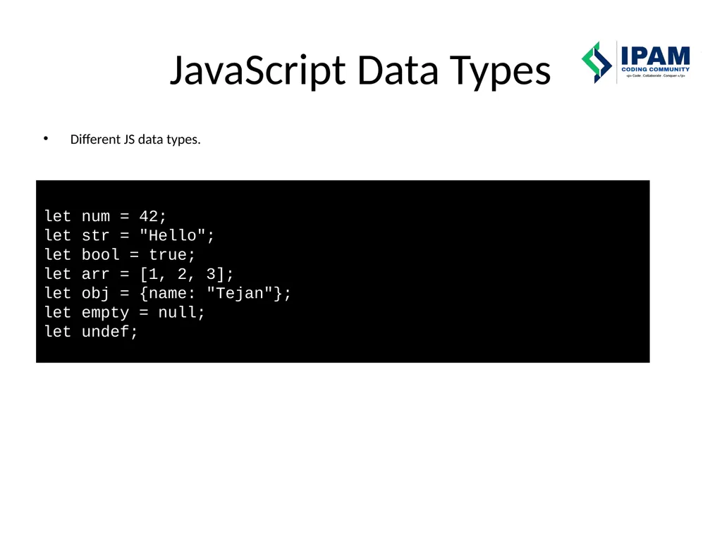 Web Prog. Snippets IPAM Coding Community – Learn – - slide 11 of 22