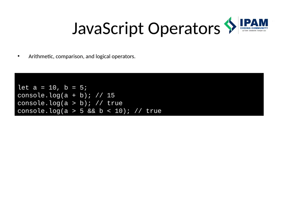 Web Prog. Snippets IPAM Coding Community – Learn – - slide 12 of 22