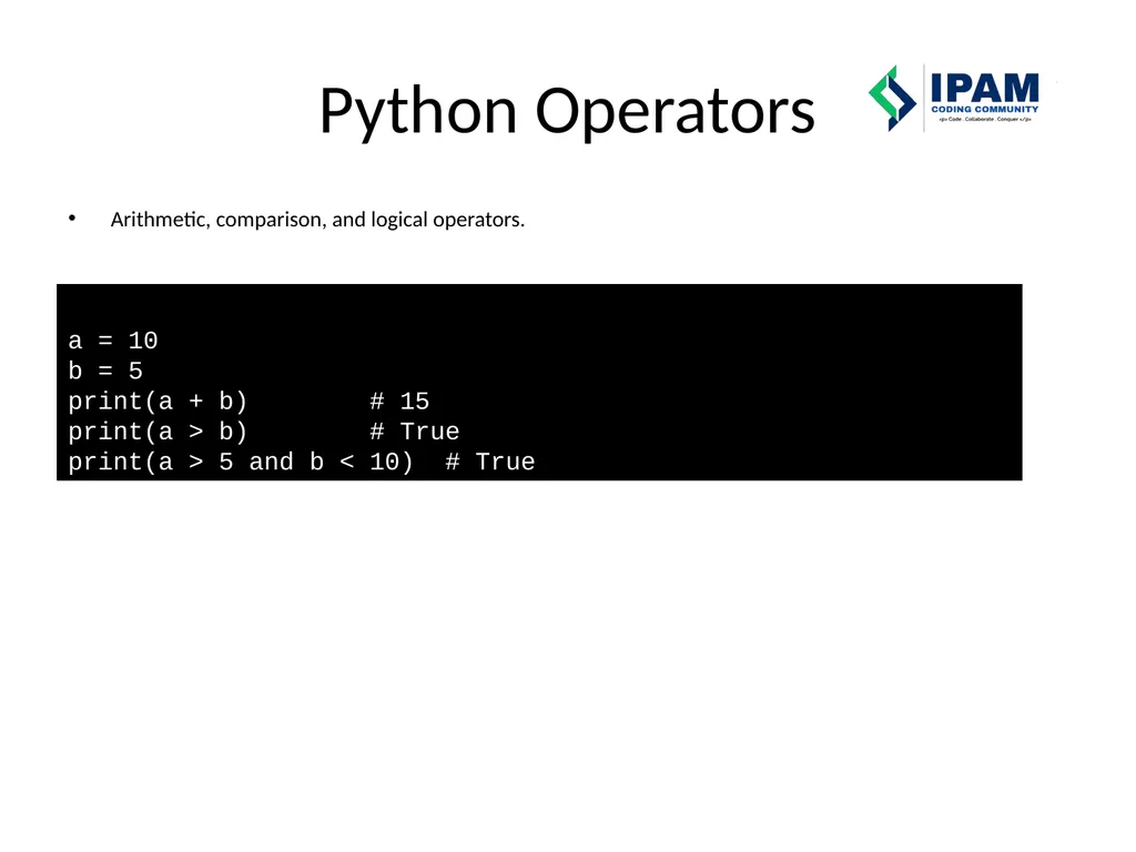 Web Prog. Snippets IPAM Coding Community – Learn – - slide 19 of 22