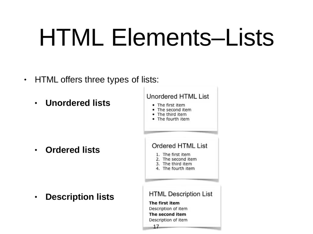 Introduction to Web Programming Lecture 2: - slide 17 of 27