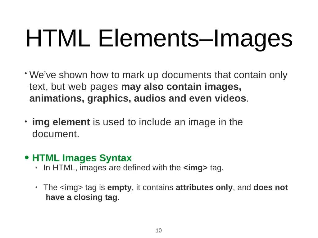 Introduction to Web Programming Lecture 2: - slide 10 of 27