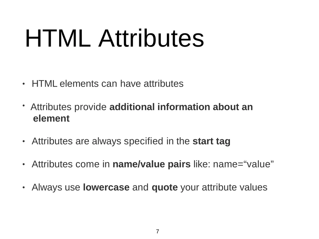 Introduction to Web Programming Lecture 2: - slide 7 of 27