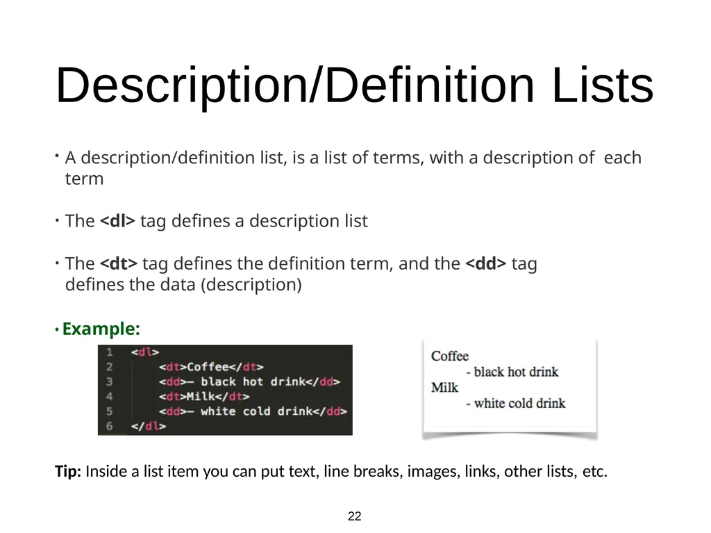 Introduction to Web Programming Lecture 2: - slide 22 of 27
