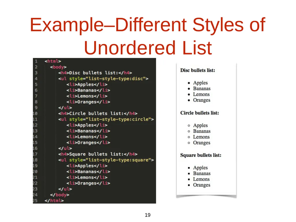 Introduction to Web Programming Lecture 2: - slide 19 of 27