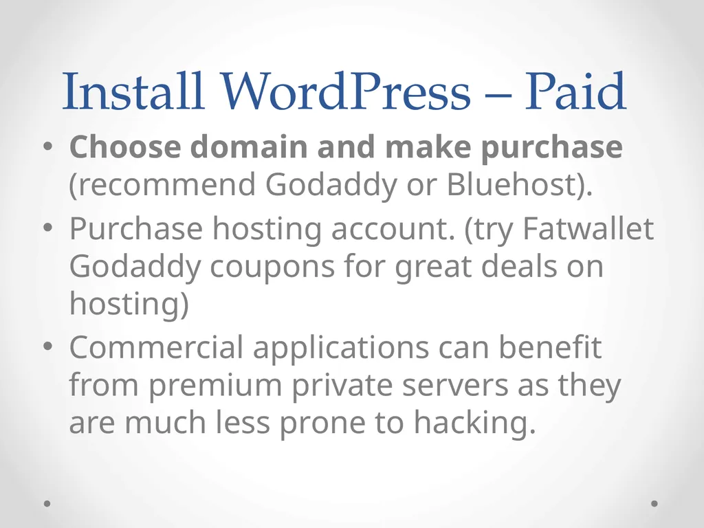 WordPress Web Development An introduction to small - slide 13 of 23