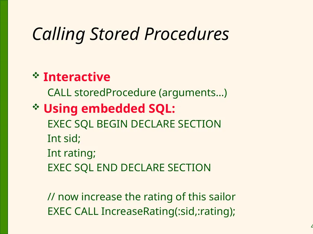 Database Application Development Chapter 6 Some - slide 45 of 75
