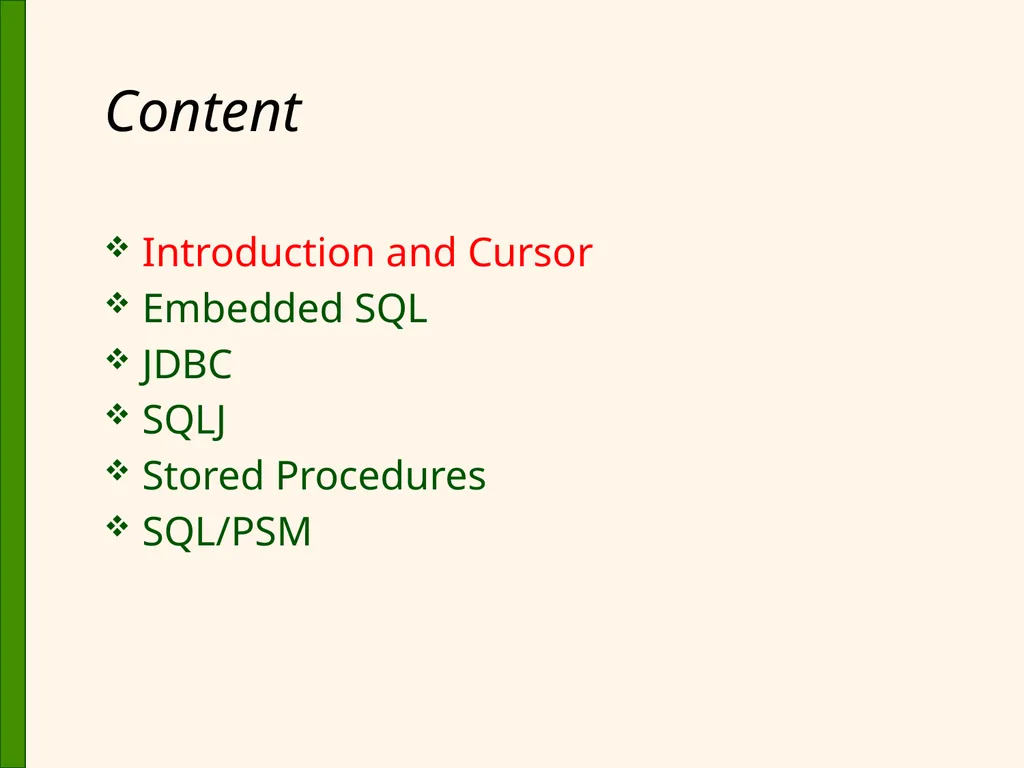 Database Application Development Chapter 6 Some - slide 4 of 75