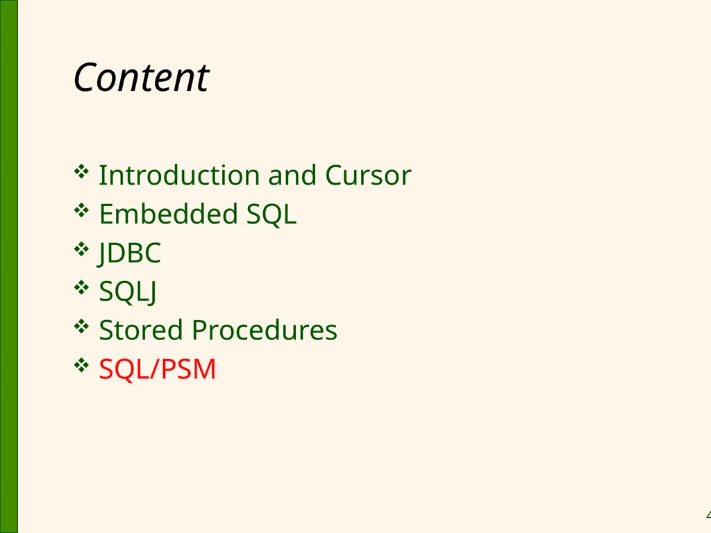 Database Application Development Chapter 6 Some - slide 47 of 75