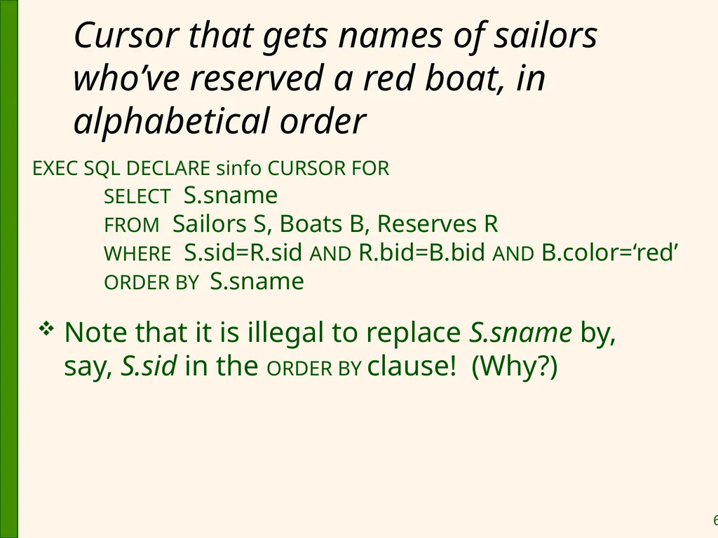 Database Application Development Chapter 6 Some - slide 60 of 75