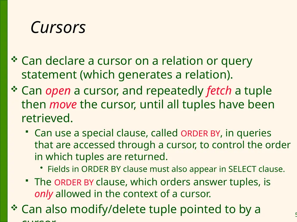 Database Application Development Chapter 6 Some - slide 59 of 75