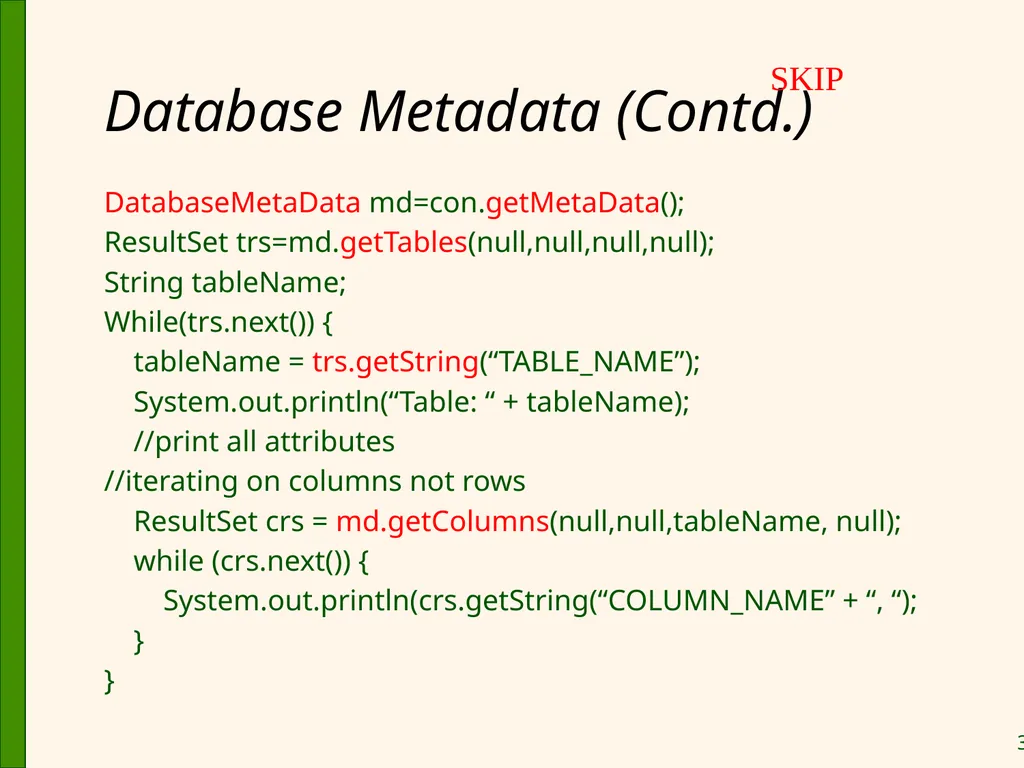 Database Application Development Chapter 6 Some - slide 35 of 75