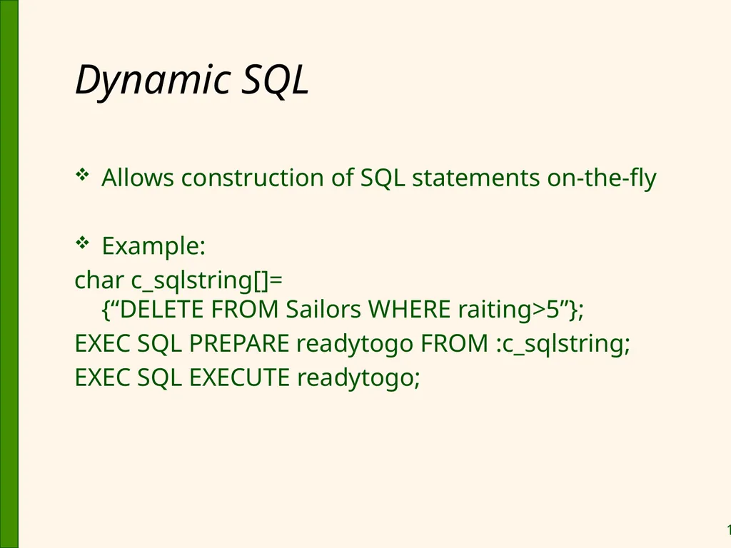 Database Application Development Chapter 6 Some - slide 12 of 75