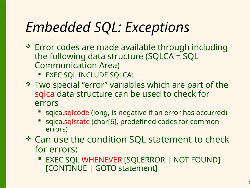 Database Application Development Chapter 6 Some - slide 58 of 75