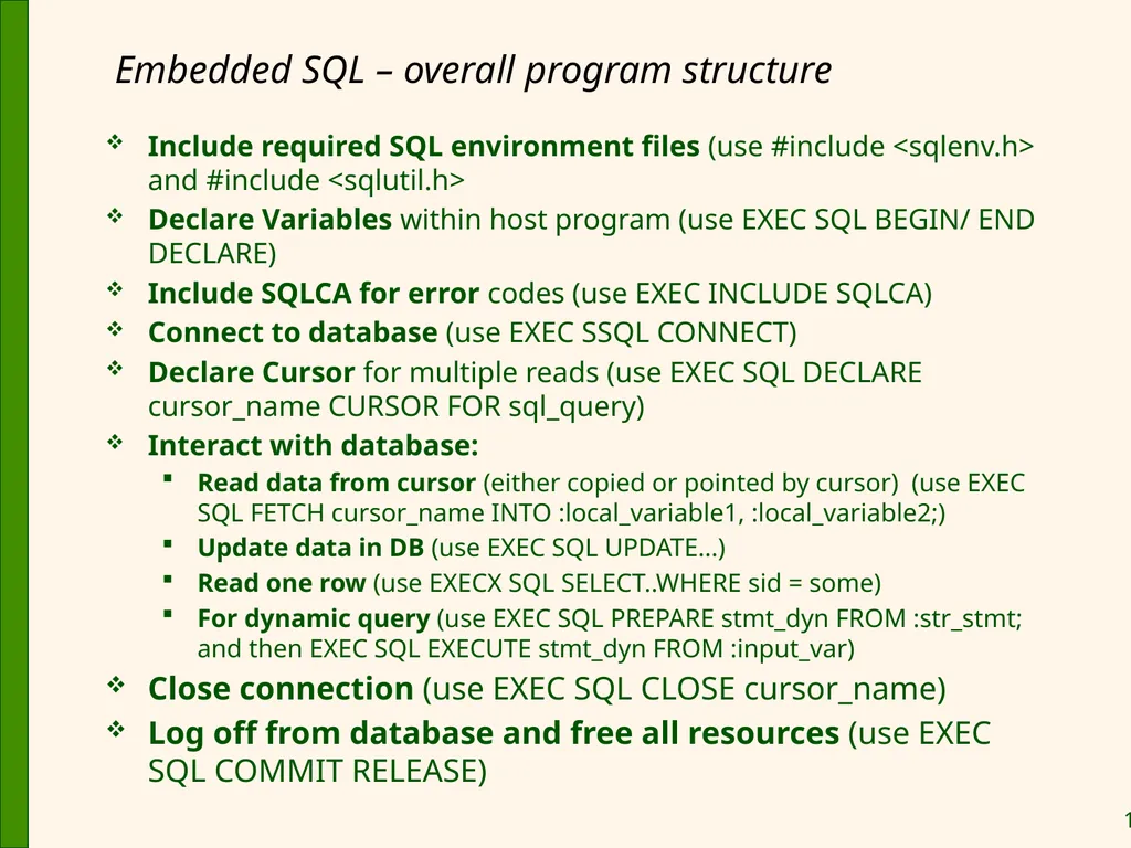 Database Application Development Chapter 6 Some - slide 13 of 75