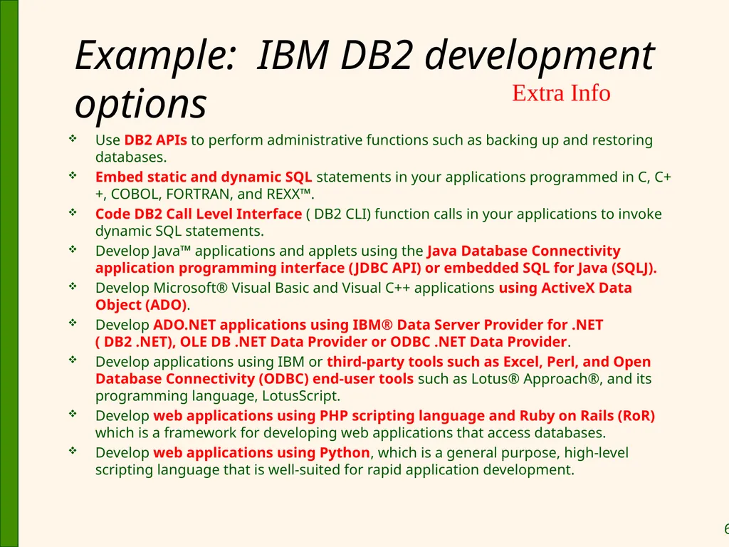 Database Application Development Chapter 6 Some - slide 67 of 75