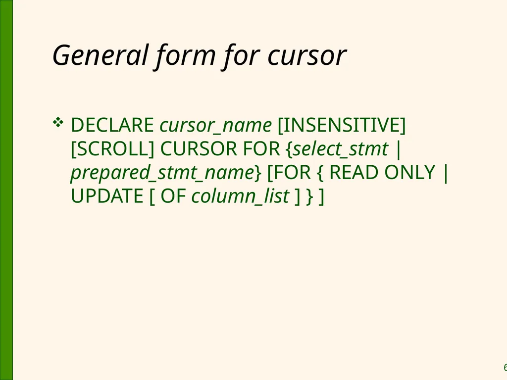 Database Application Development Chapter 6 Some - slide 61 of 75