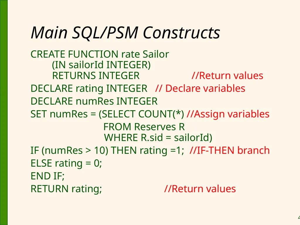 Database Application Development Chapter 6 Some - slide 49 of 75