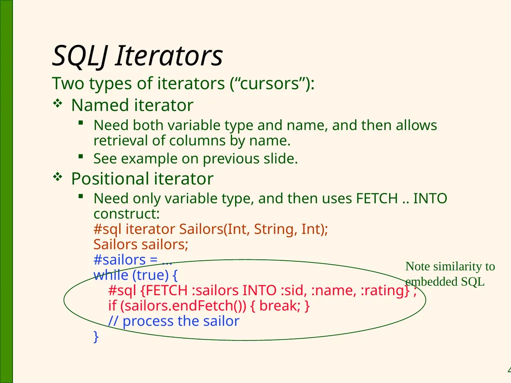 Database Application Development Chapter 6 Some - slide 40 of 75