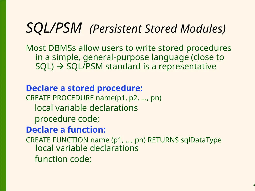 Database Application Development Chapter 6 Some - slide 48 of 75