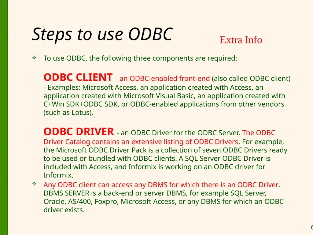 Database Application Development Chapter 6 Some - slide 69 of 75
