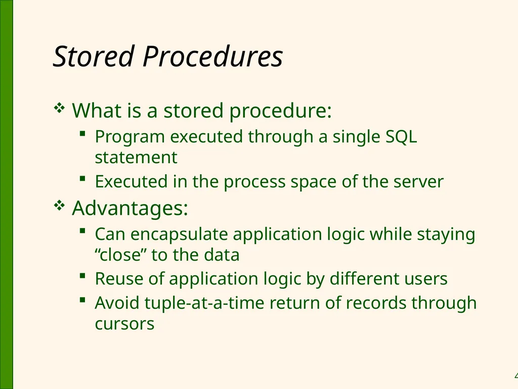 Database Application Development Chapter 6 Some - slide 42 of 75