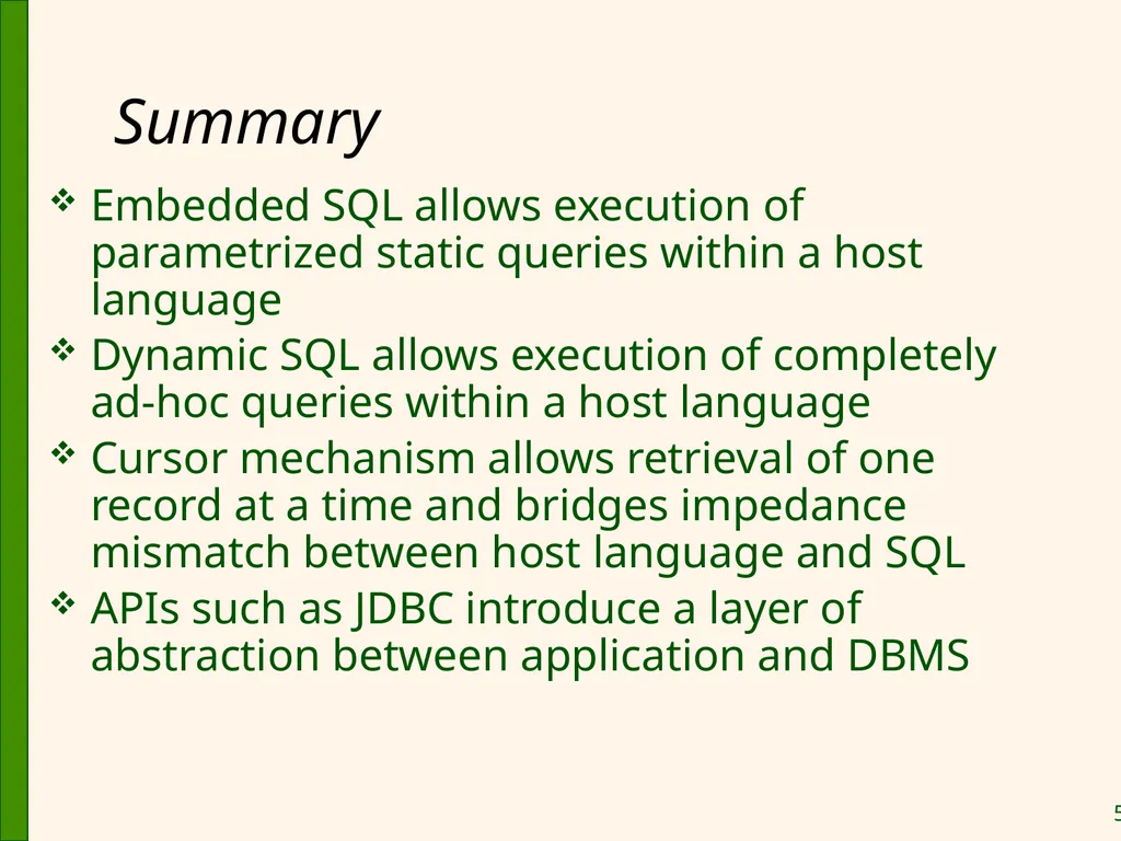 Database Application Development Chapter 6 Some - slide 51 of 75