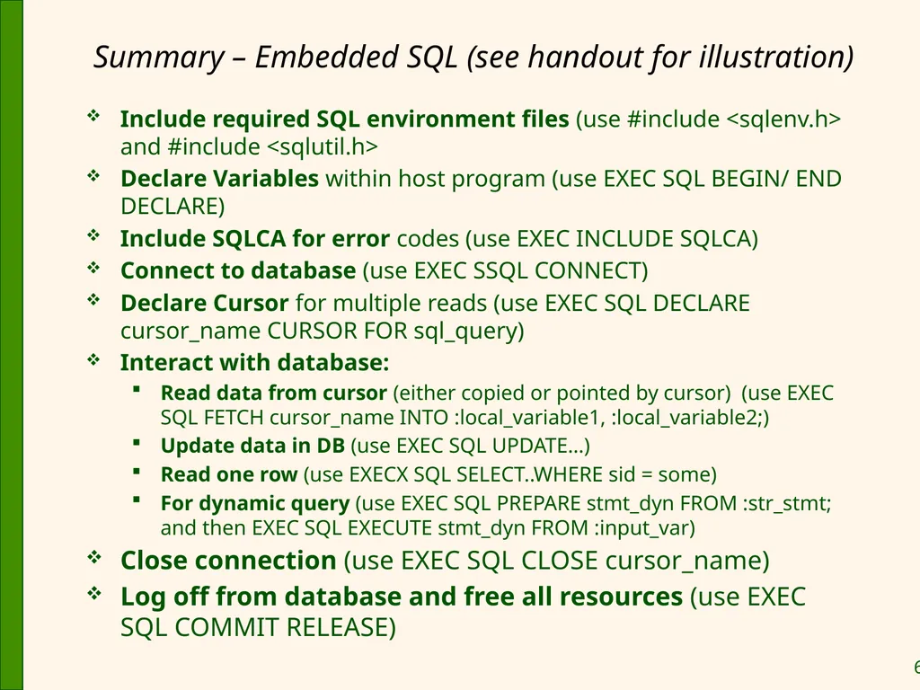 Database Application Development Chapter 6 Some - slide 65 of 75