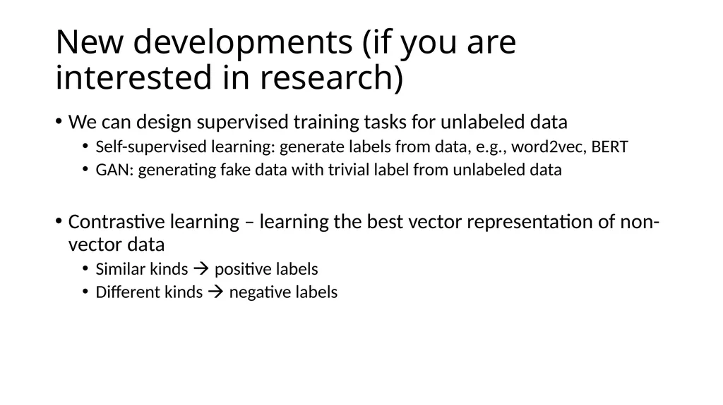 Machine Learning Model overview Types of ML models - slide 3 of 8
