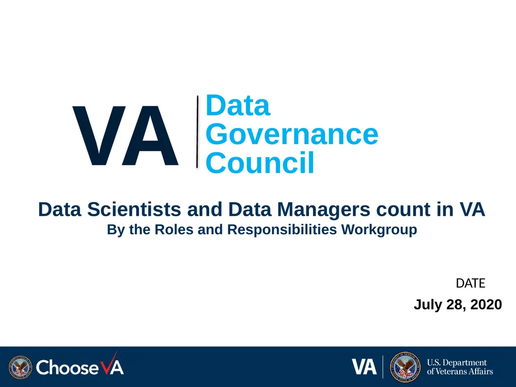 Data Scientists and Data Managers count in VA By - slide 1 of 21