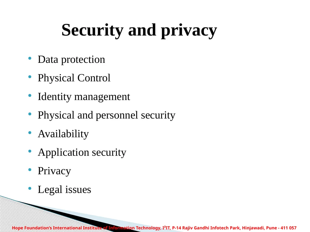 HOPE FOUNDATION’S INTERNATIONAL INSTITUTE OF - slide 11 of 15
