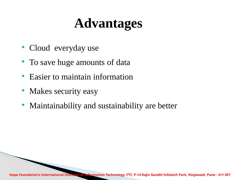 HOPE FOUNDATION’S INTERNATIONAL INSTITUTE OF - slide 13 of 15