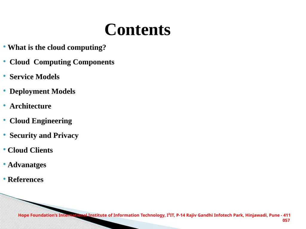 HOPE FOUNDATION’S INTERNATIONAL INSTITUTE OF - slide 2 of 15