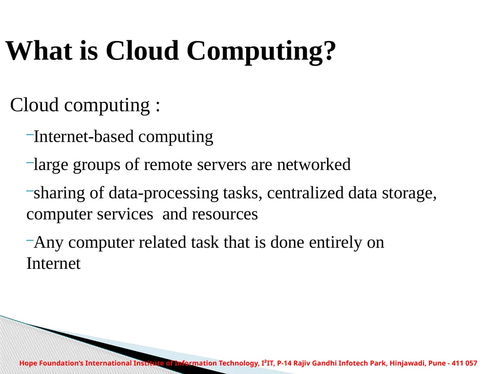 HOPE FOUNDATION’S INTERNATIONAL INSTITUTE OF - slide 3 of 15