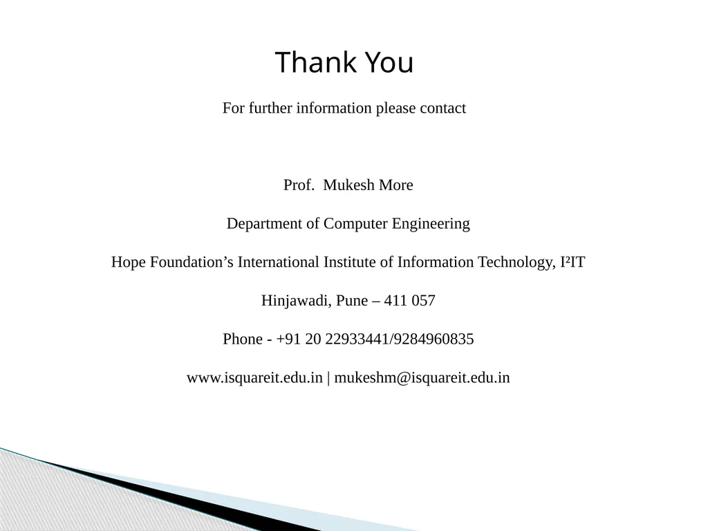 HOPE FOUNDATION’S INTERNATIONAL INSTITUTE OF - slide 15 of 15