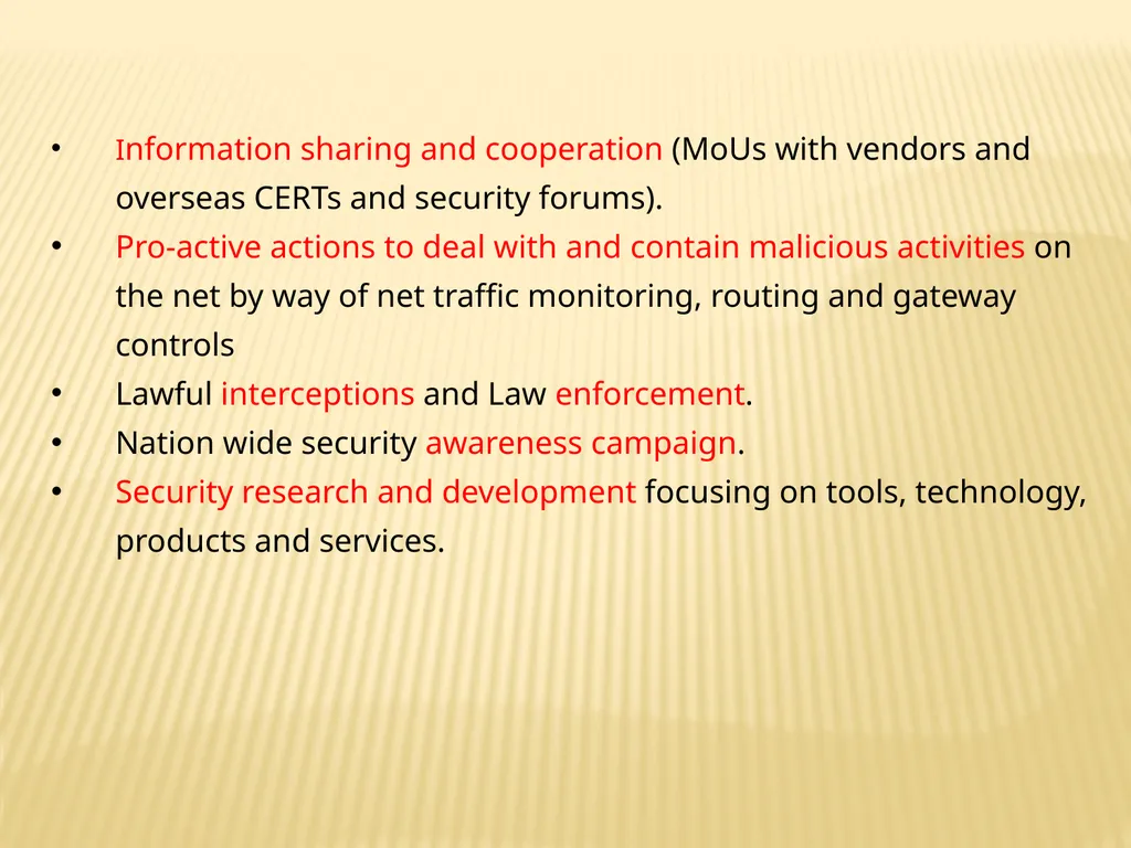 National Cyber Security Policy “For secure - slide 12 of 22