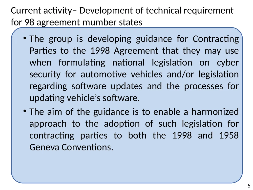Overview on the activities of the UN Informal - slide 5 of 8