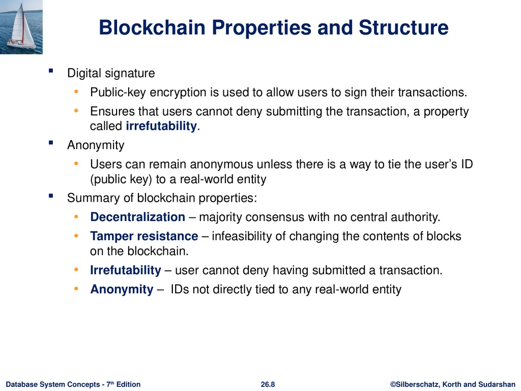 Chapter 26: Blockchain Databases Outline Overview - slide 8 of 21