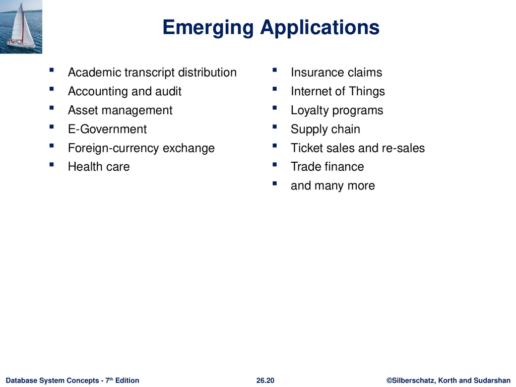Chapter 26: Blockchain Databases Outline Overview - slide 20 of 21