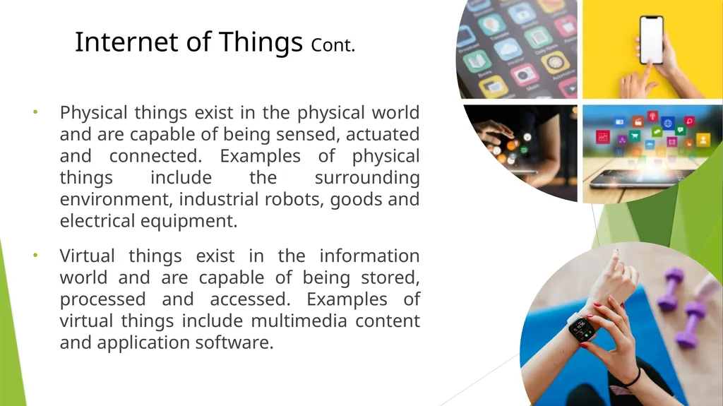 Table Of Content IoT Definition History of IoT - slide 4 of 17