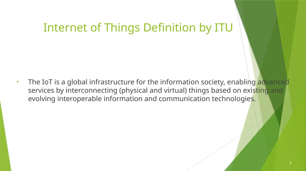 Table Of Content IoT Definition History of IoT - slide 3 of 17