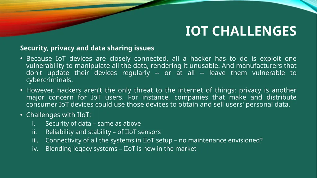 Emerging Trends in IoT (Internet of things) By - slide 6 of 9