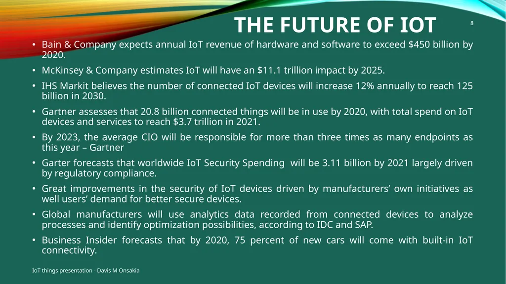 Emerging Trends in IoT (Internet of things) By - slide 8 of 9