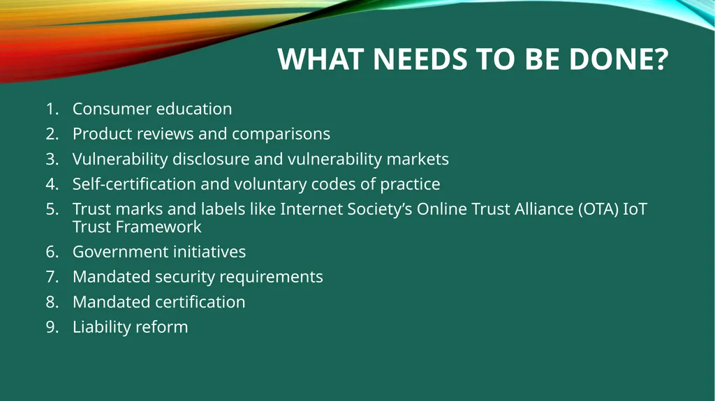 Emerging Trends in IoT (Internet of things) By - slide 7 of 9