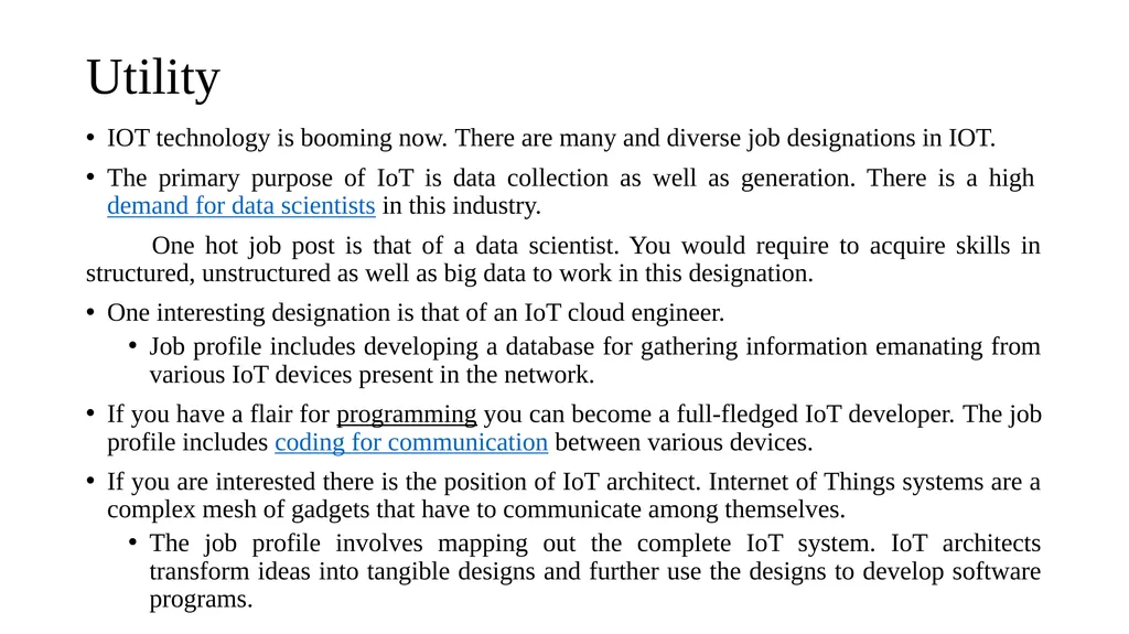Internet of Things Dr(Mrs)G.P.Halde Assistant - slide 8 of 18