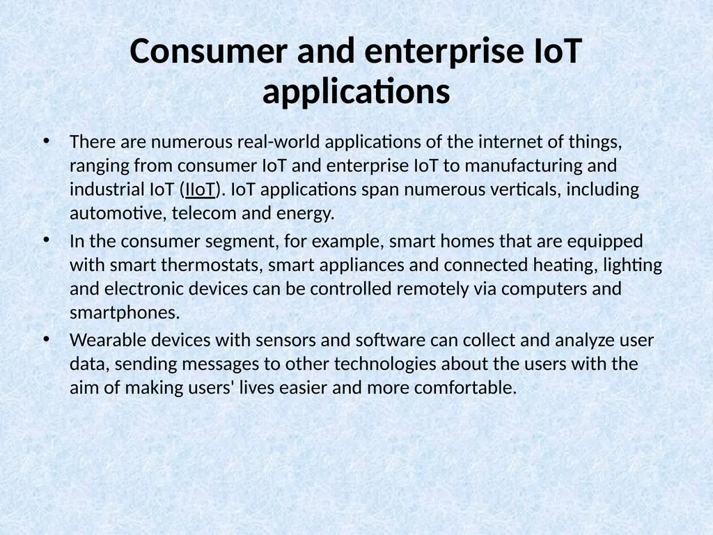 Internet Of Things(IoT): What is the internet of - slide 10 of 11