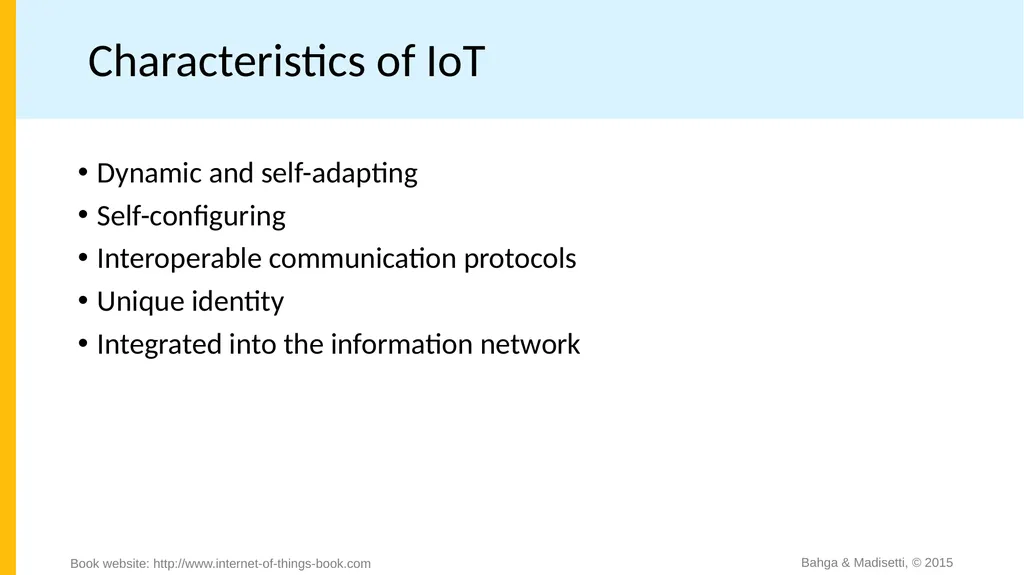 Chapter 1 Introduction to IoT Bahga & Madisetti, © - slide 4 of 22